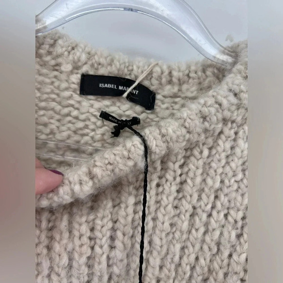 NWT ISABEL MARANT Alpaca Wool-Blend Enora Jumper knit Puffy Sweater EU 34 XS - Picture 7 of 16